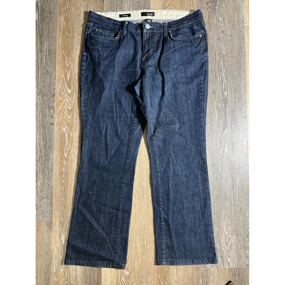 ANA A NEW APPROACH Straight Leg Dark Wash Denim Jeans Women's Size 12P Petite